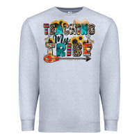 Heather Grey teaching my tribe Premium Sweatshirt - Zillion Design Studio