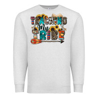 Oatmeal Heather teaching my tribe Premium Sweatshirt - Zillion Design Studio