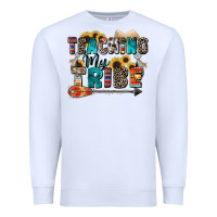 White teaching my tribe Premium Sweatshirt - Zillion Design Studio