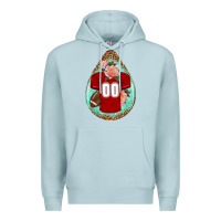 Blue Mist american football and western roses teardrop Premium Hoodie - BundleAndBundleShop
