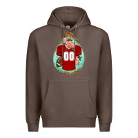 Coffee american football and western roses teardrop Premium Hoodie - BundleAndBundleShop