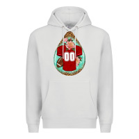 American Football And Western Roses Teardrop Premium Hoodie | Teevron