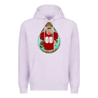 Lilac american football and western roses teardrop Premium Hoodie - BundleAndBundleShop