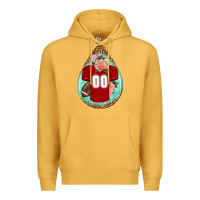 Mustard american football and western roses teardrop Premium Hoodie - BundleAndBundleShop