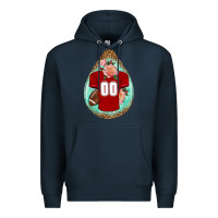 Navy american football and western roses teardrop Premium Hoodie - BundleAndBundleShop
