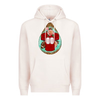 Pale Pink american football and western roses teardrop Premium Hoodie - BundleAndBundleShop