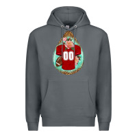 Rock american football and western roses teardrop Premium Hoodie - BundleAndBundleShop