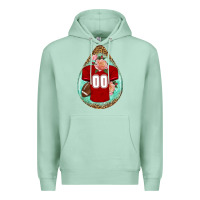 Seafoam american football and western roses teardrop Premium Hoodie - BundleAndBundleShop