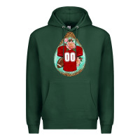 Sports Green american football and western roses teardrop Premium Hoodie - BundleAndBundleShop