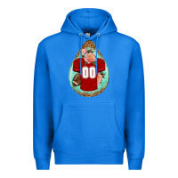 True Royal american football and western roses teardrop Premium Hoodie - BundleAndBundleShop