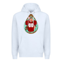 White american football and western roses teardrop Premium Hoodie - BundleAndBundleShop