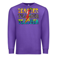 Purple teacher teacher Premium Sweatshirt - Zillion Design Studio