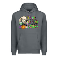 Rock eat drınk and be scary Premium Hoodie - AdoDesignShop