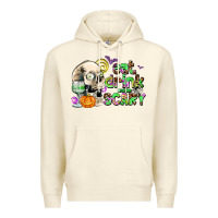 Sandshell eat drınk and be scary Premium Hoodie - AdoDesignShop