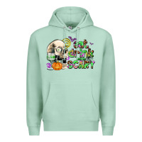 Seafoam eat drınk and be scary Premium Hoodie - AdoDesignShop