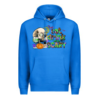 True Royal eat drınk and be scary Premium Hoodie - AdoDesignShop