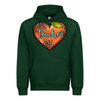 Forest Green teacher heart Urban Hoodie - JahusDesignShop