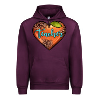 Mauve Wine teacher heart Urban Hoodie - JahusDesignShop