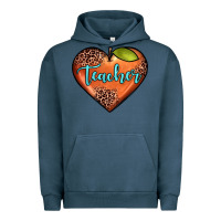 Pigment Midnight Navy teacher heart Urban Hoodie - JahusDesignShop
