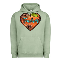 Pigment Oil Green teacher heart Urban Hoodie - JahusDesignShop
