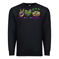 Black Peace Love King Cake Premium Sweatshirt - RanaPortraitStore