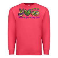 Cardinal Peace Love King Cake Premium Sweatshirt - RanaPortraitStore