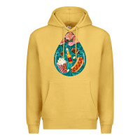 Antique Gold american football and western roses teardrop Premium Hoodie - BundleAndBundleShop