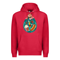 Cardinal american football and western roses teardrop Premium Hoodie - BundleAndBundleShop