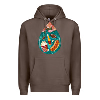 Coffee american football and western roses teardrop Premium Hoodie - BundleAndBundleShop