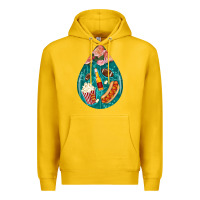 Lemon american football and western roses teardrop Premium Hoodie - BundleAndBundleShop