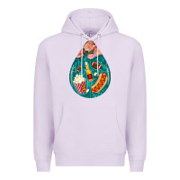 Lilac american football and western roses teardrop Premium Hoodie - BundleAndBundleShop