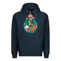 Navy american football and western roses teardrop Premium Hoodie - BundleAndBundleShop