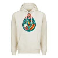 Oatmeal Heather american football and western roses teardrop Premium Hoodie - BundleAndBundleShop