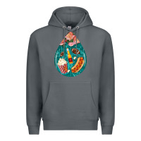 Rock american football and western roses teardrop Premium Hoodie - BundleAndBundleShop