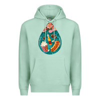 Seafoam american football and western roses teardrop Premium Hoodie - BundleAndBundleShop