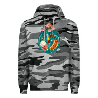 Slate Camo american football and western roses teardrop Premium Hoodie - BundleAndBundleShop
