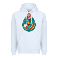 White american football and western roses teardrop Premium Hoodie - BundleAndBundleShop