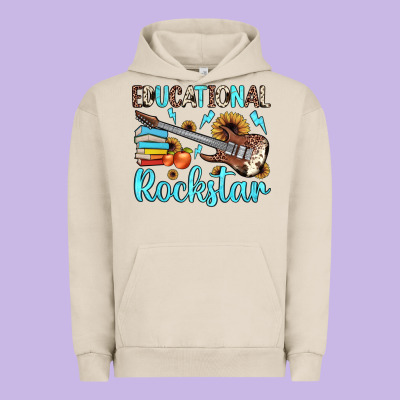 Educational Rockstar Urban Hoodie Designed By Jahusdesignshop