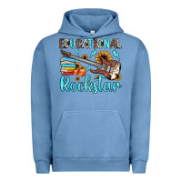 Pigment Pebble Blue educational rockstar Urban Hoodie - JahusDesignShop