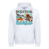 White educational rockstar Urban Hoodie - JahusDesignShop