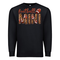 Black football mini with leopard Premium Sweatshirt - texasbilliewilder