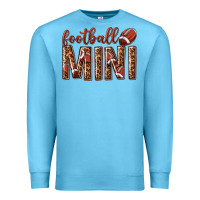 Ocean Blue football mini with leopard Premium Sweatshirt - texasbilliewilder