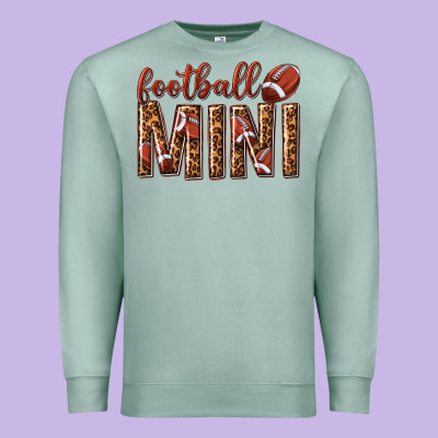Premium Sweatshirt football mini with leopard