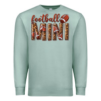 Seafoam football mini with leopard Premium Sweatshirt - texasbilliewilder