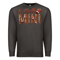 Smoke football mini with leopard Premium Sweatshirt - texasbilliewilder