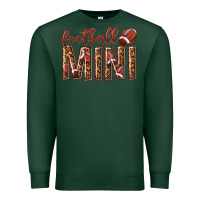 Sports Green football mini with leopard Premium Sweatshirt - texasbilliewilder