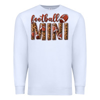 White football mini with leopard Premium Sweatshirt - texasbilliewilder