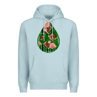 American Football And Western Roses Teardrop Premium Hoodie | Teevron