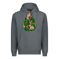 Rock american football and western roses teardrop Premium Hoodie - BundleAndBundleShop