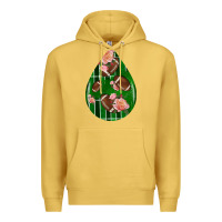 American Football And Western Roses Teardrop Premium Hoodie | Teevron
